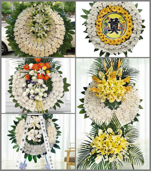 浙江省宁波镇海区庄市街道花圈速递